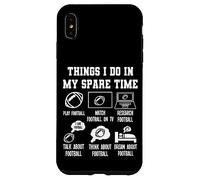 Things I Don in my Spare Time Funny Football Carcasa para iPhone XS MAX