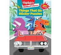 Things That Go Sticker Puzzles: Transportation Activity Book of Cars, Trucks, Planes and More, Hidden Pictures Puzzles with 280 Stickers for Kids 3 and Up (Highlights Sticker Hidden Pictures)