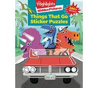 Things That Go Sticker Puzzles: Transportation Activity Book of Cars, Trucks, Planes and More, Hidden Pictures Puzzles with 280 Stickers for Kids 3 and Up (Highlights Sticker Hidden Pictures)