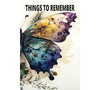 Things To Remember: Journal notebook | college ruled| 120 pages| 6x9inches |