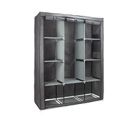 Thinia Home Armario Ropero de Tela Max Gris 128x45x169cm Thinia Home