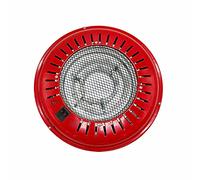 THINIA HOME Brasero Eléctrico para Mesa y Camilla de Metal Rojo Brasero Eléctrico Interior Bajo Consumo 3 Niveles de Potencia 300/500W/800W | Certificados CE y RoHS