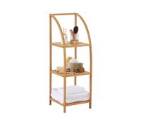 Thinia Home Estantería Arqueada en Bambú con 3 Niveles Canoply 110.5x37x35cm Thinia Home