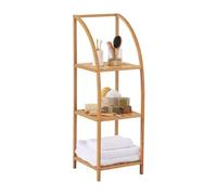 Thinia Home Estantería Arqueada en Bambú con 3 Niveles Canoply 110.5x37x35cm Thinia Home