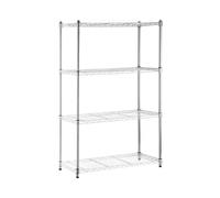Thinia Home Estantería de Varilla de 4 Niveles 100kg 90x35x137cm Thinia Home