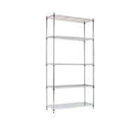 THINIA HOME Estantería Metálica con 5 Baldas Ajustables 182.8x91.4x35.5cm 400Kg