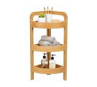 Thinia Home Estantería Rinconera en Bambú con 3 Niveles Canoply 61x23x23cm Thinia Home