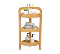 Thinia Home Estantería Rinconera en Bambú con 3 Niveles Canoply 61x23x23cm Thinia Home