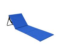 THINIA HOME - Esterilla Plegable de Playa Acolchada con Respaldo, Acero y Tela Oxford, Impermeable, Secado Rápido, Diseño Portátil, Bolsillo Trasero, Asa de Transporte