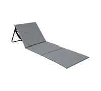 THINIA HOME - Esterilla Plegable de Playa Acolchada con Respaldo, Acero y Tela Oxford, Impermeable, Secado Rápido, Diseño Portátil, Bolsillo Trasero, Asa de Transporte