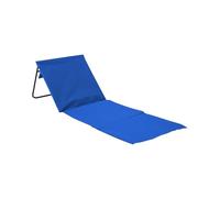 Thinia Home - Esterilla Plegable de Playa Acolchada con Respaldo, Acero y Tela Oxford, Jardín, Impermeable, Asa para Transporte, 149.5x50.5x42 cm (largo x ancho x alto), Gris, Azul, Verde, Rojo o Rosa