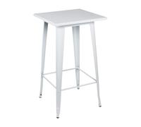 Thinia Home Mesa Alta Industrial Cuadrada de Acero 60x60x105cm Thinia Home