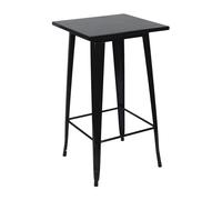 Thinia Home Mesa Alta Industrial Cuadrada de Acero 60x60x105cm Thinia Home