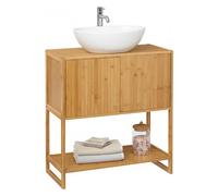 Thinia Home Mueble para Lavabo en Bambú con 3 Niveles Canoply 80x33.5x69.5cm Thinia Home