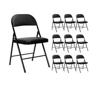 THINIA HOME Pack 10 Sillas Plegables Acolchadas