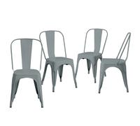 THINIA HOME Pack 4 Sillas Industriales Strong 45x54x85cm