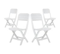 Thinia Home Pack 4 Sillas Plegables Bliss Blancas 52x40x82cm Thinia Home