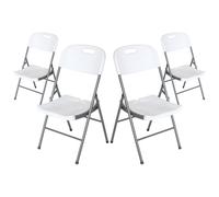 THINIA HOME Pack 4 Sillas Plegables con Asa 47x58x87cm