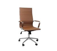 THINIA HOME Silla, Acero, Marrón, Regular