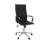 THINIA HOME Silla, Acero, Negro, Regular