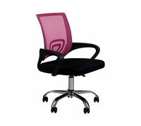 THINIA HOME - Silla de Escritorio Classic, Oficina y Despacho, Home Office, Respaldo Malla Transpirable, Soporte Lumbar, Reposabrazos, Altura Ajustable, Ergonómica, 52x65x(86-95) cm