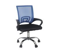 THINIA HOME - Silla de Escritorio Classic, Oficina y Despacho, Home Office, Respaldo Malla Transpirable, Soporte Lumbar, Reposabrazos, Altura Ajustable, Ergonómica, 52x65x(86-95) cm