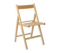 THINIA Home Silla Plegable de Madera de Haya Barnizada Buiani, One Size (184059)