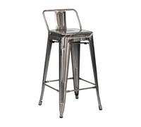 Thinia Home Taburete Alto Industrial Apilable de Acero 41x41x85cm Thinia Home