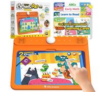 Think Academy Bloque electrónico interactivo de aprendizaje - Sistema de aprendizaje con páginas de sonido, tarjeta de alfabeto, palabras, números, música y actividades