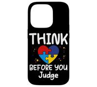 Think Before You Judge - Camiseta Divertida para Mujeres, Hombres y niños Carcasa para iPhone 14 Pro