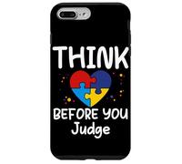 Think Before You Judge - Camiseta Divertida para Mujeres, Hombres y niños Carcasa para iPhone 7 Plus/8 Plus