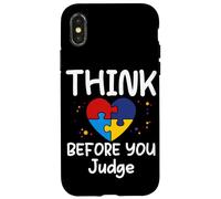 Think Before You Judge - Camiseta Divertida para Mujeres, Hombres y niños Carcasa para iPhone X/XS