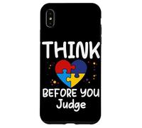 Think Before You Judge - Camiseta Divertida para Mujeres, Hombres y niños Carcasa para iPhone XS MAX