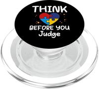 Think Before You Judge - Camiseta Divertida para Mujeres, Hombres y niños PopSockets PopGrip para MagSafe