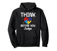 Think Before You Judge - Camiseta Divertida para Mujeres, Hombres y niños Sudadera con Capucha