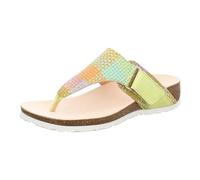 Think! Chanclas de dedo sostenibles Julia para mujer, Matcha Kombi 9030, 36 EU