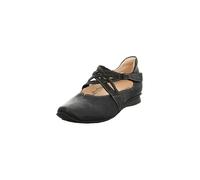 Think Chilli Bailarinas Con Correa De Tobillo para Mujer, Negro (Sz/K794 02), 40 EU (6.5 UK)