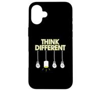 Think Different Lateral Thinking Lights Lamps Bulbs Carcasa para iPhone 16 Plus
