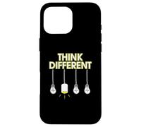 Think Different Lateral Thinking Lights Lamps Bulbs Carcasa para iPhone 16 Pro MAX