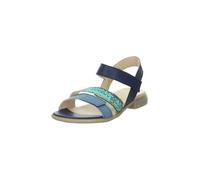 Think! Kamaa Lederfutter, Sandalia Mujer, Indigo Kombi 8000, 40 EU