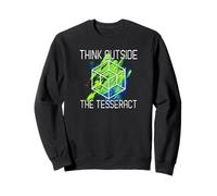 Think Outside The Tesseract | Parodia Geométrica Sudadera
