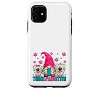 Think Pawsitive Dog Quote For Women Funny Puppy Dog GNOME Carcasa para iPhone 11