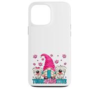 Think Pawsitive Dog Quote For Women Funny Puppy Dog GNOME Carcasa para iPhone 13 Pro MAX