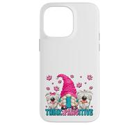 Think Pawsitive Dog Quote For Women Funny Puppy Dog GNOME Carcasa para iPhone 14 Pro MAX
