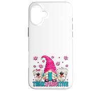 Think Pawsitive Dog Quote For Women Funny Puppy Dog GNOME Carcasa para iPhone 16 Plus