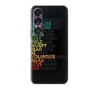 Think Positive Words Quotes Funda Carcasa Case para Sony Xperia 1 VII