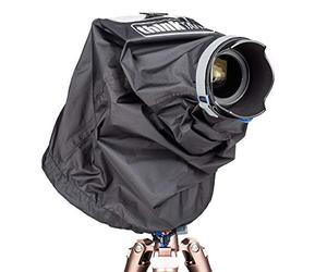 Think Tank 6180 - Protector de Lluvia para cámara réflex Digital y sin Espejo con Lente de hasta 24 x 70 mm, tamaño pequeño