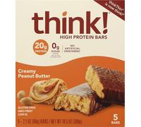 Think Thin High Protein Bars Creamy Peanut Buttter Chocolate 10pk by thinkThin