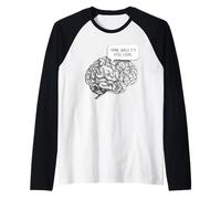 Think, While It's Still Legal: Free Speech & Thinking Brain Camiseta Manga Raglan