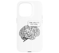 Think, While It's Still Legal: Free Speech & Thinking Brain Carcasa para iPhone 15 Pro